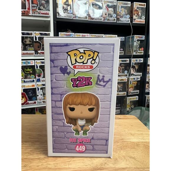 EXCLUSIVE Ice Spice Y2K Funko Pop #449 Rocks Music Shop R&B Hip Hop Tik Tok - Picture 2 of 6
